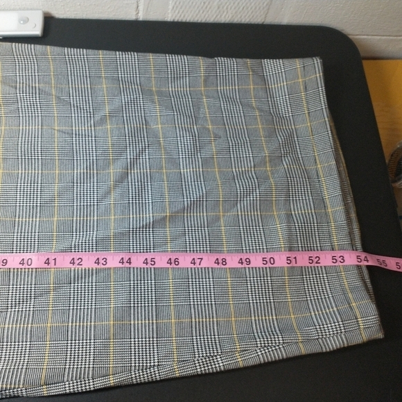 Modcloth Plaid Cropped Pants Ruffle Suspenders overalls wide leg, size 4X - Picture 10 of 10